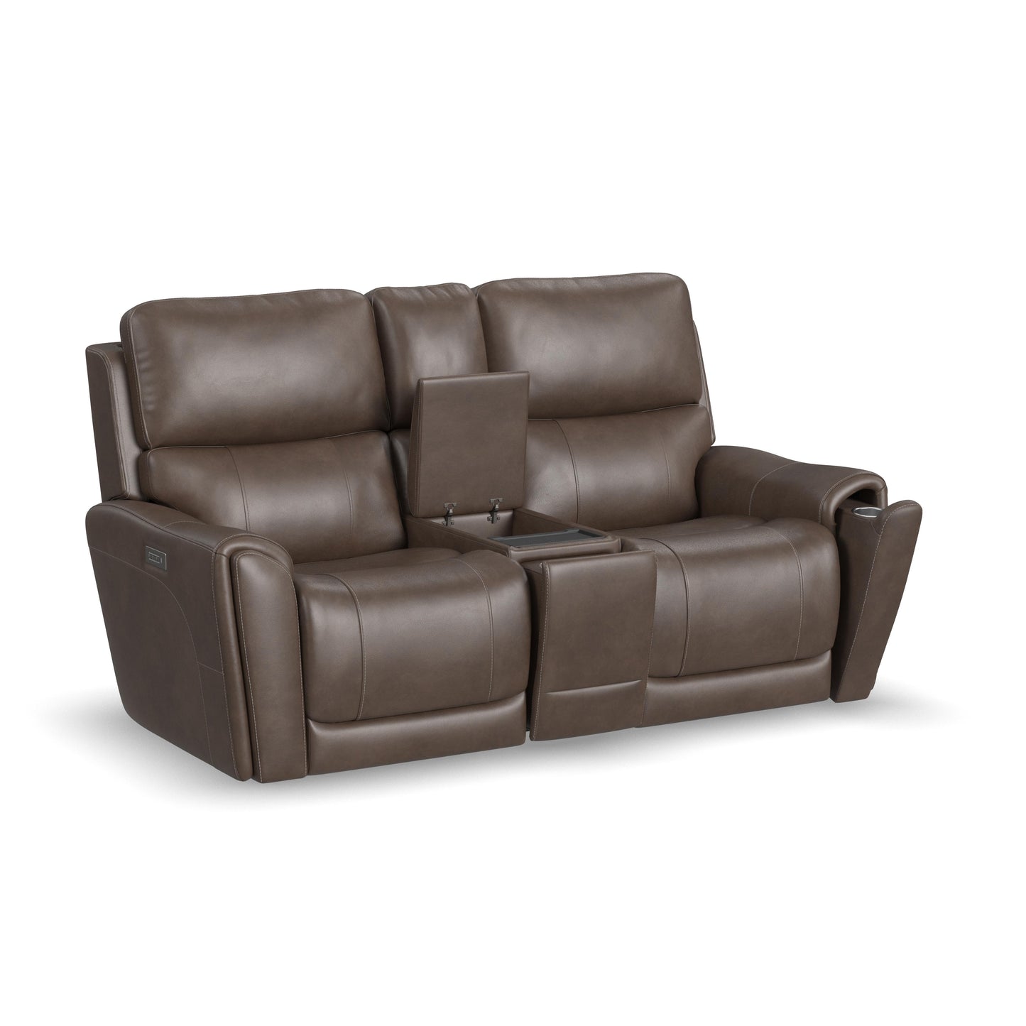 Carter Power Reclining Loveseat with Console & Power Headrests & Lumbar