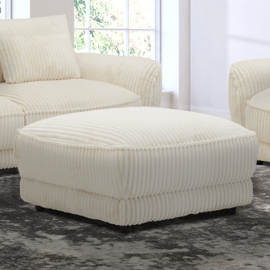 Parker Living Utopia - Mega Ivory Ottoman with Casters