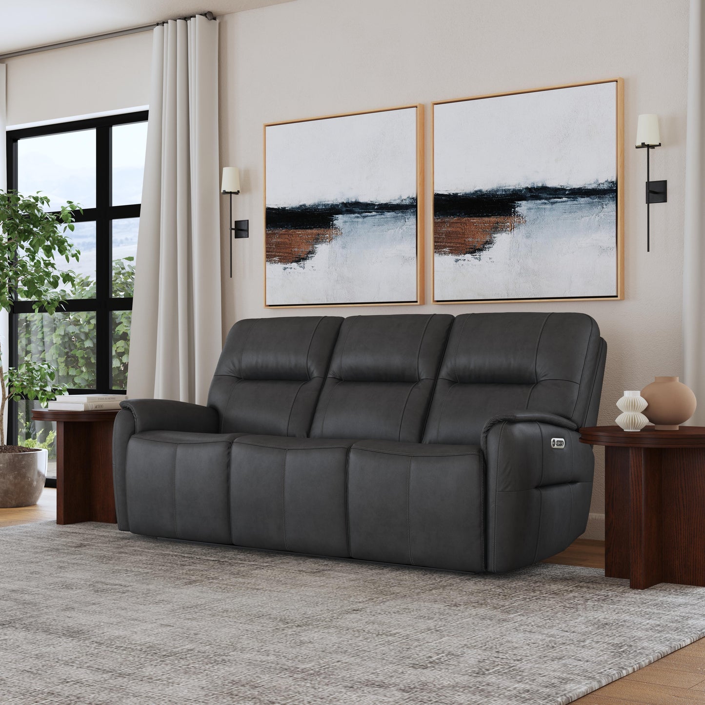 Wilson Power Reclining Sofa with Power Headrests