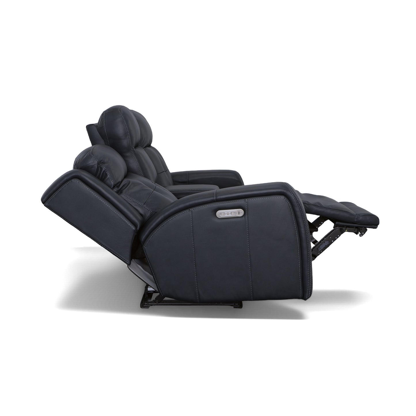 Grant Power Reclining Loveseat with Console & Power Headrests