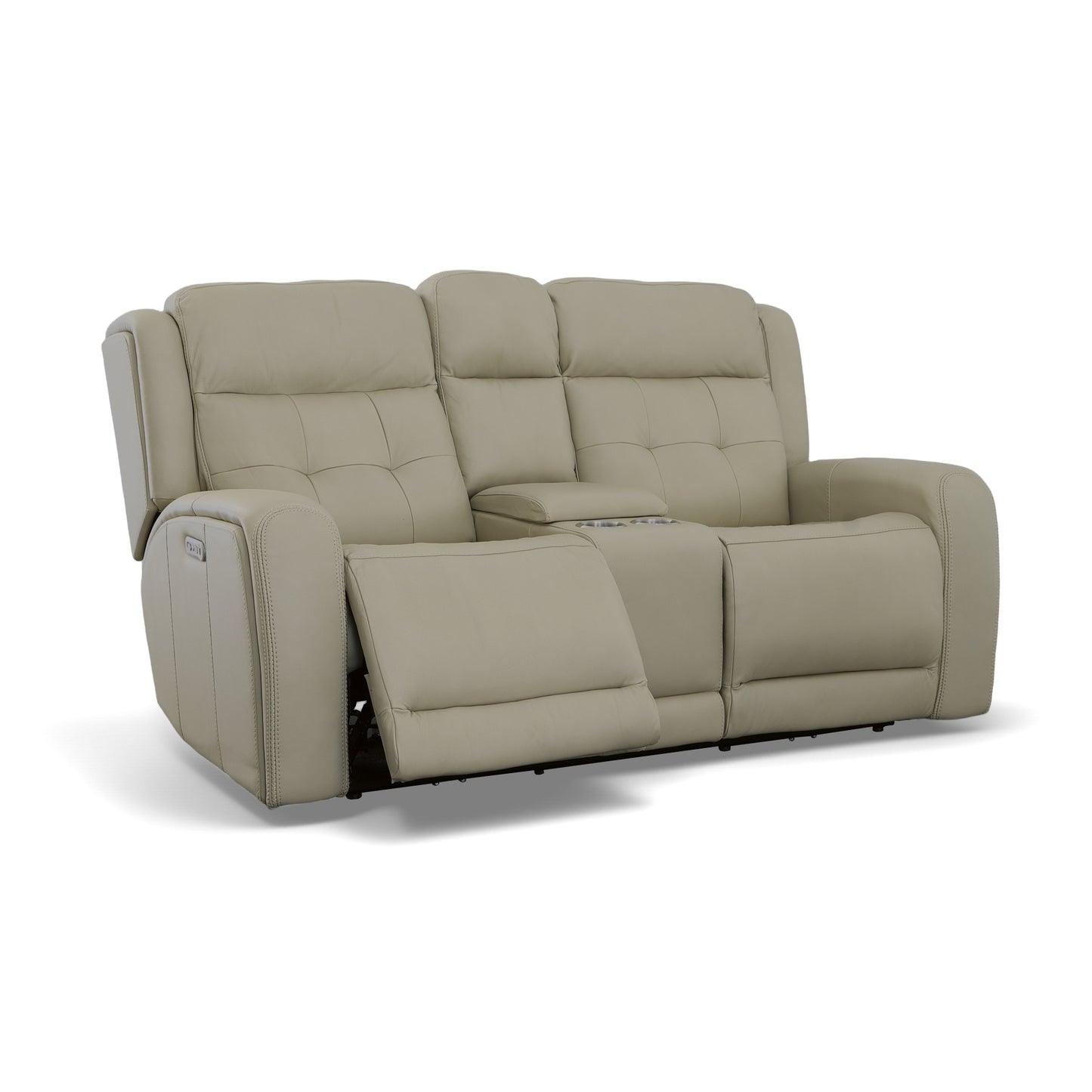 Grant Power Reclining Loveseat with Console & Power Headrests