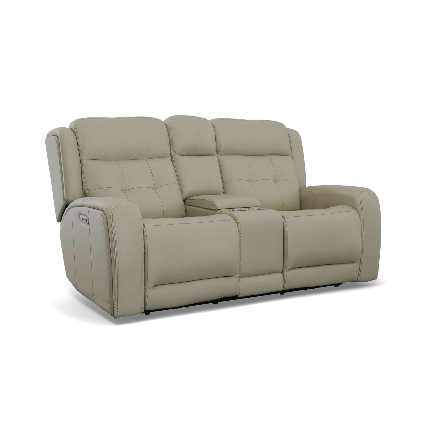 Grant Power Reclining Loveseat with Console & Power Headrests