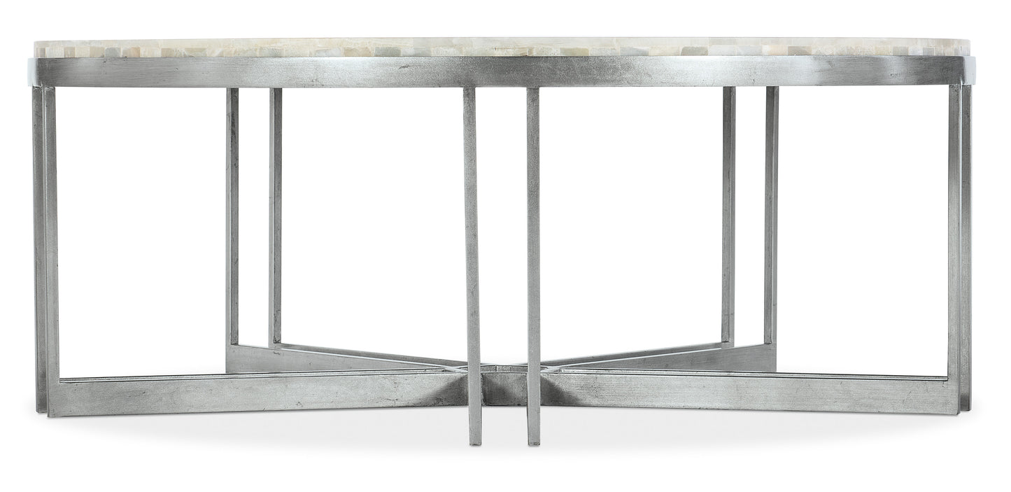 Melange Marin Round Cocktail Table