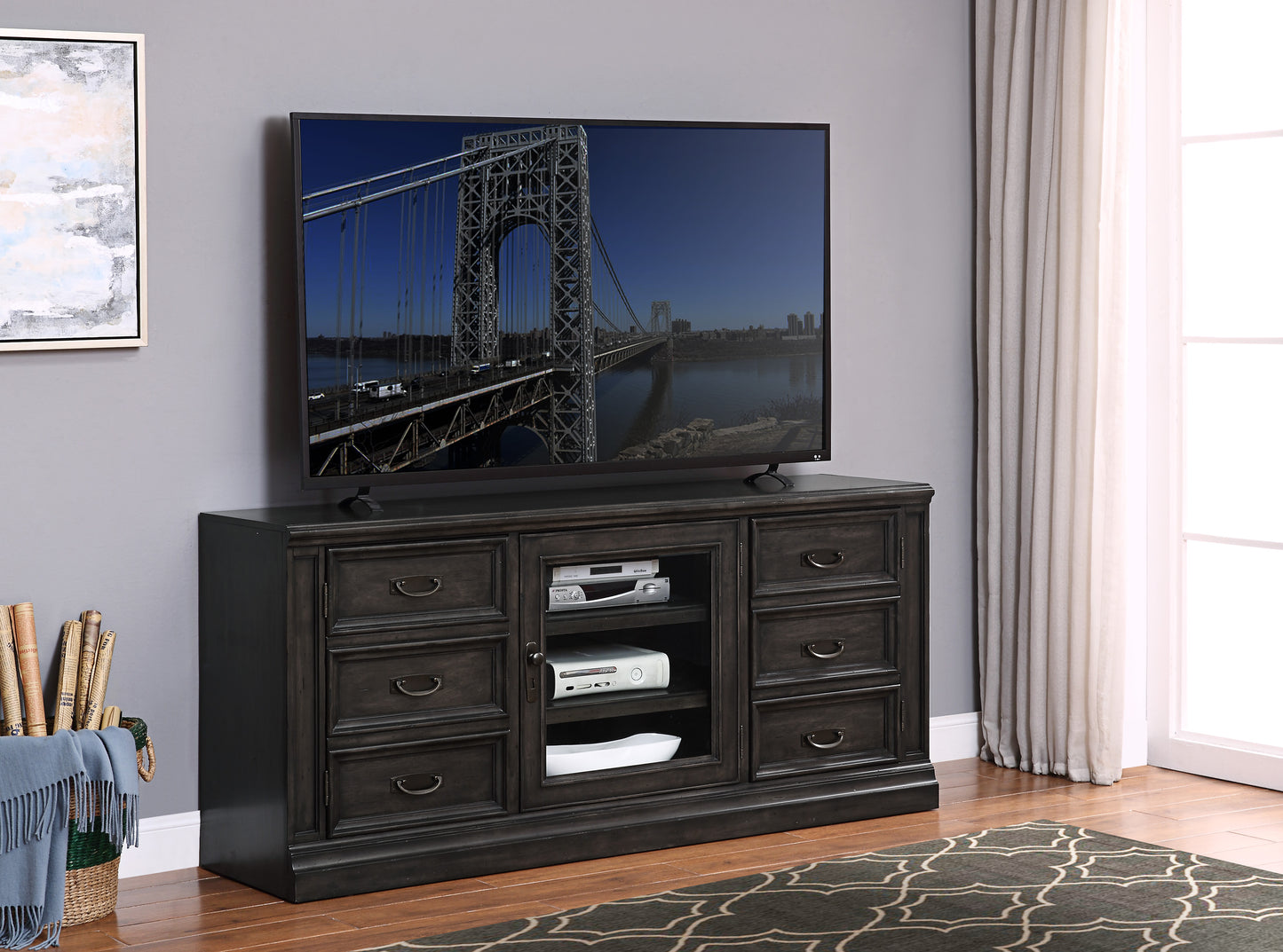 Parker House Washington Heights 66 In. TV Console