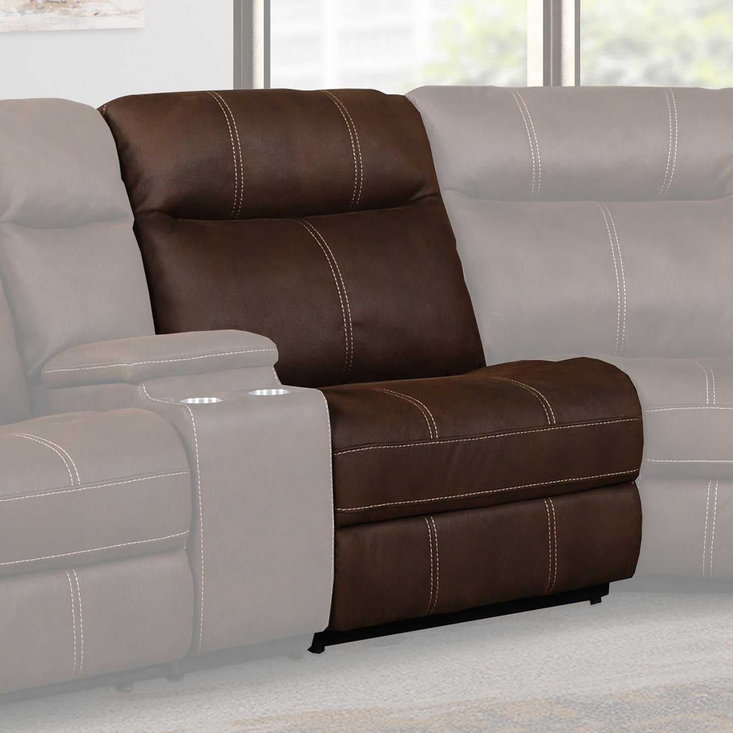 Parker Living Mason - Dark Kahlua Armless Recliner