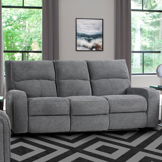 Parker Living Polaris - Bizmark Grey Power Reclining Sofa