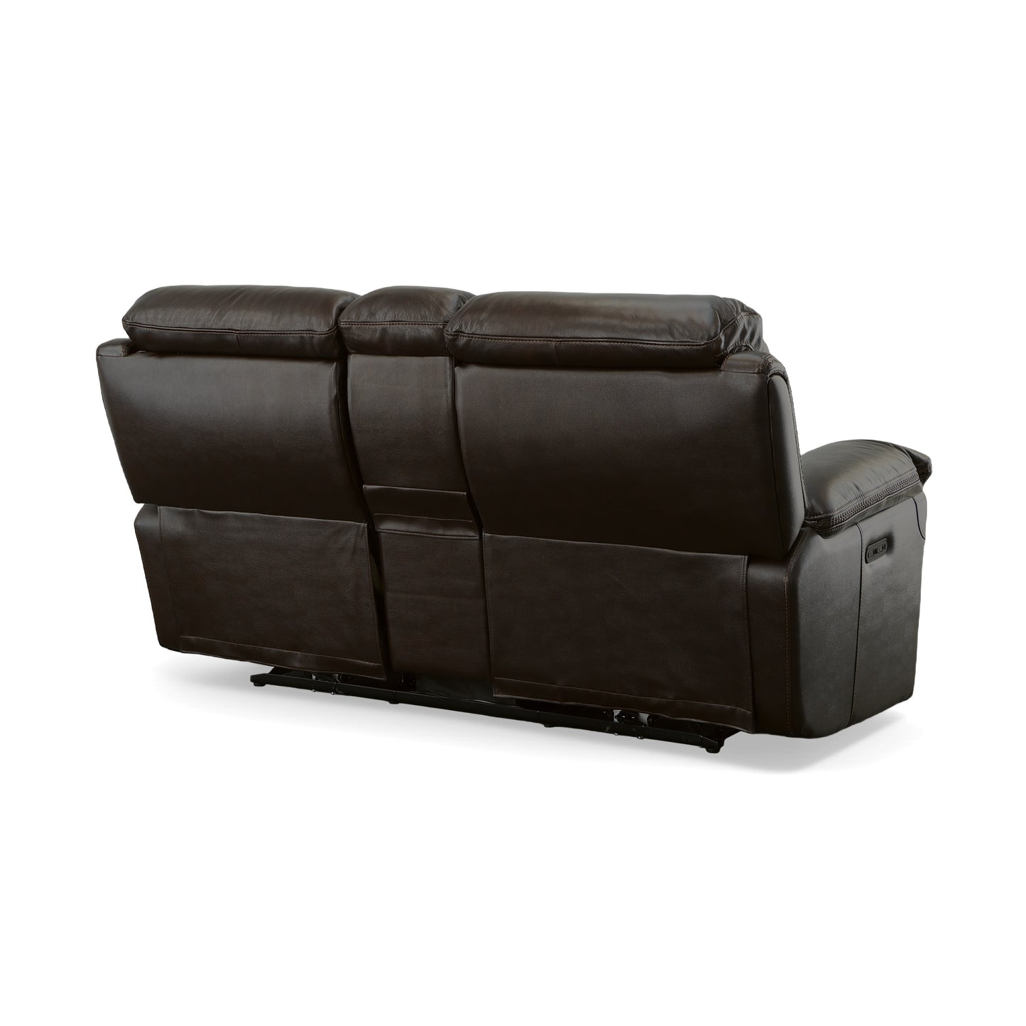 Fenwick Power Reclining Loveseat with Console & Power Headrests