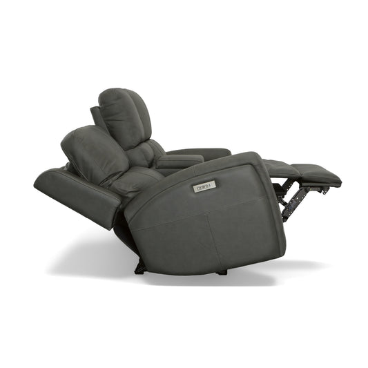 Linden Power Reclining Loveseat with Console & Power Headrests & Lumbar