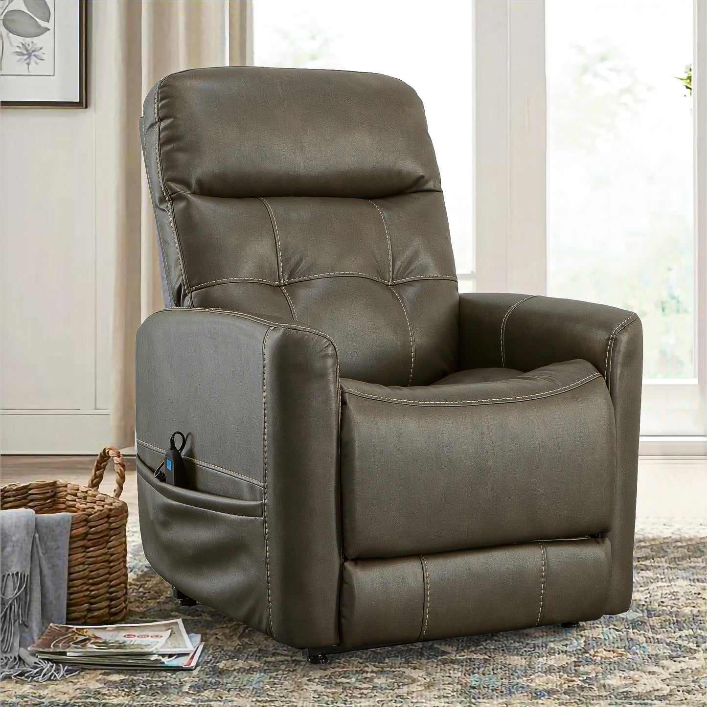 Kenner Power Lift Recliner with Power Headrest & Lumbar