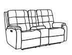 Arlo Power Reclining Loveseat with Console & Power Headrests