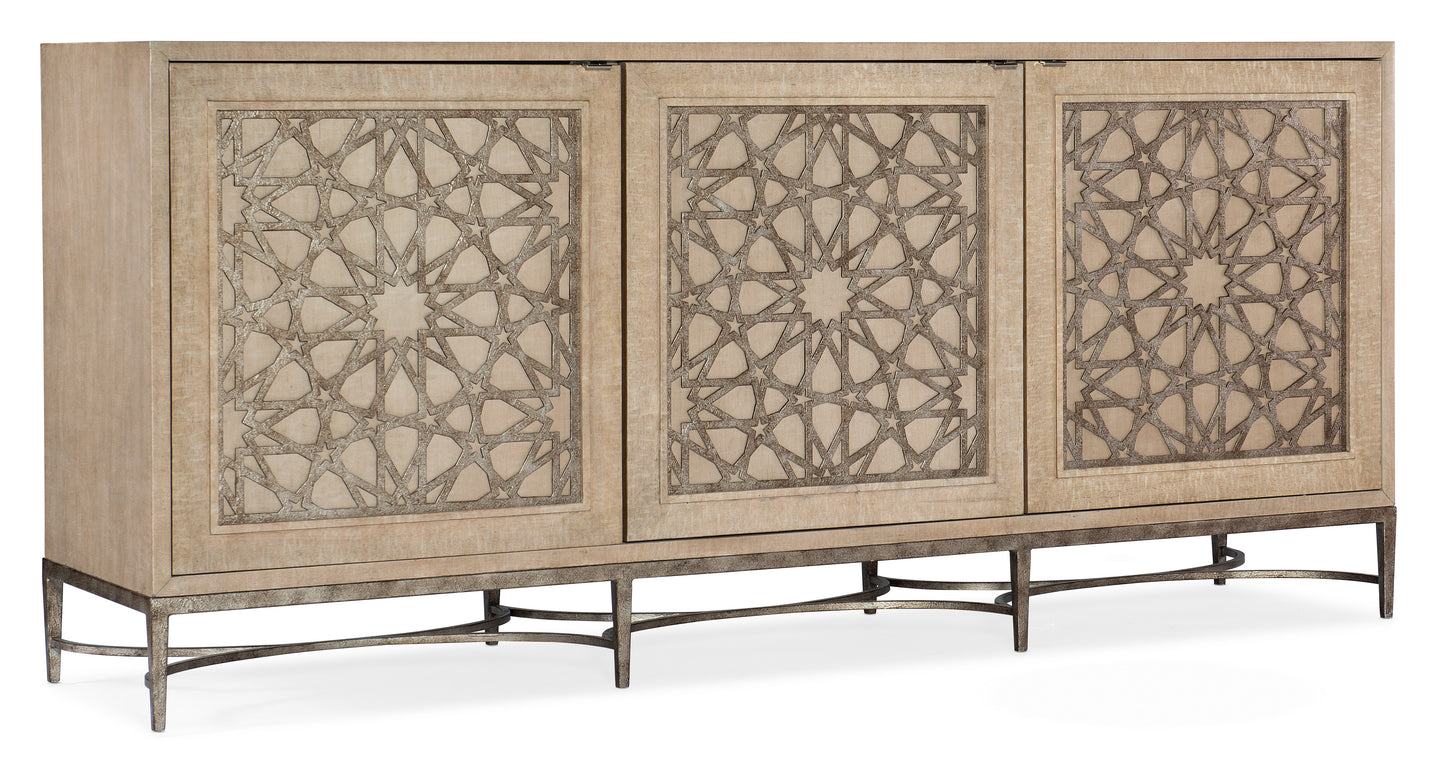 Melange Suzani Three Door Entertainment Console