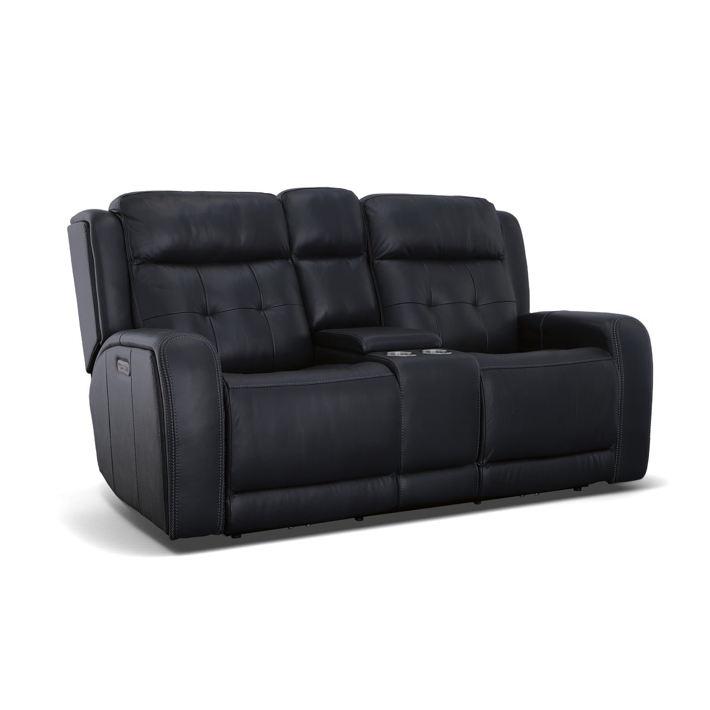 Grant Power Reclining Loveseat with Console & Power Headrests