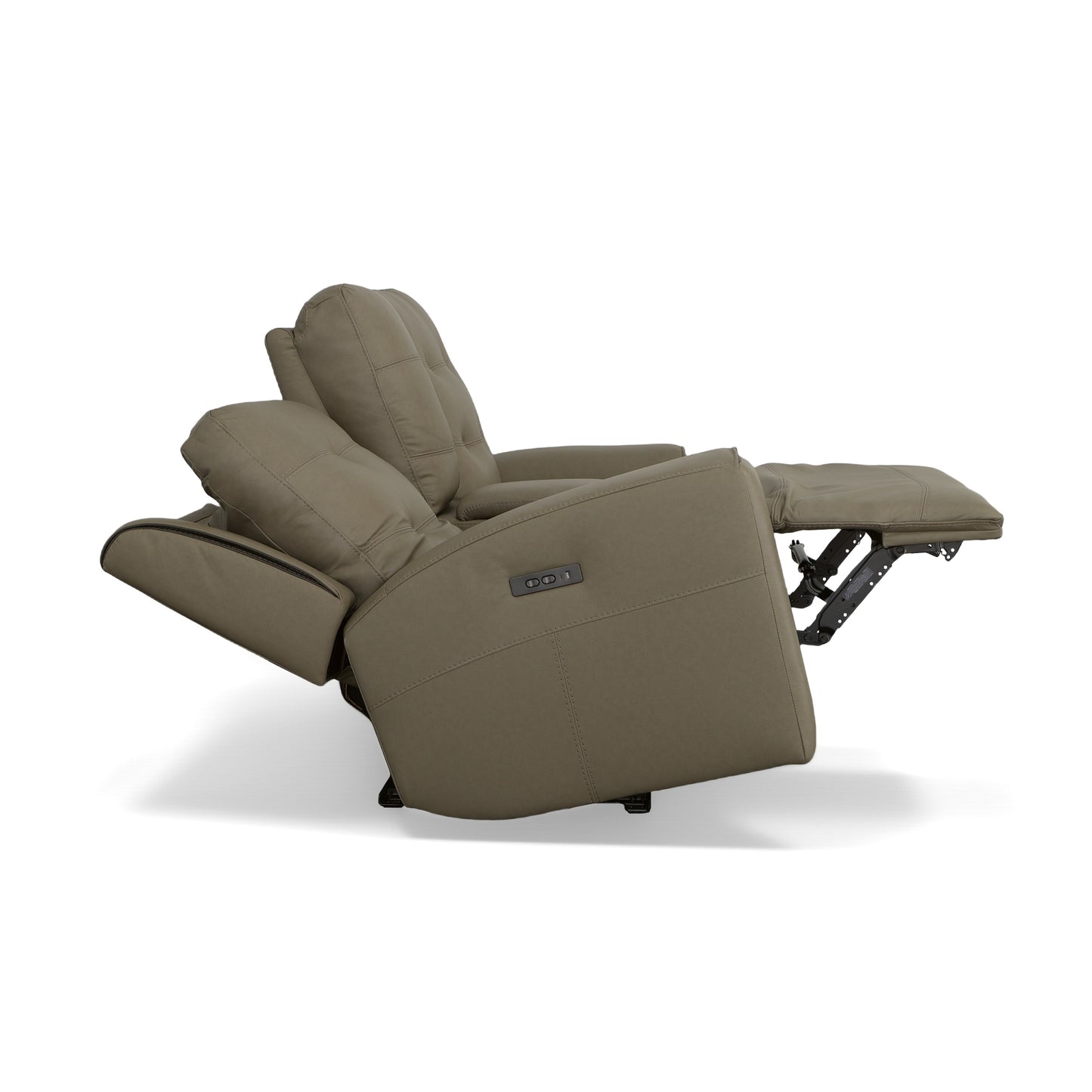 Iris Power Reclining Loveseat with Console & Power Headrests