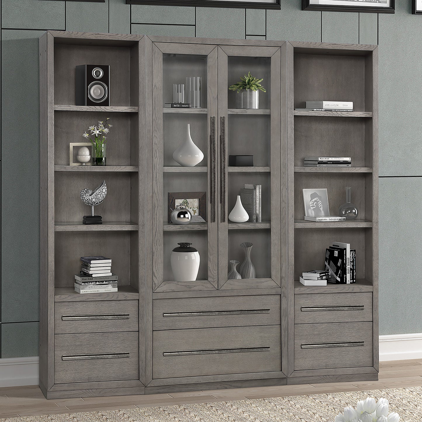 Parker House Pure Modern 3 Piece Modular Library Wall