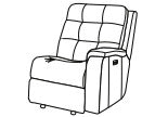 Arlo RAF Power Recliner with Power Headrest