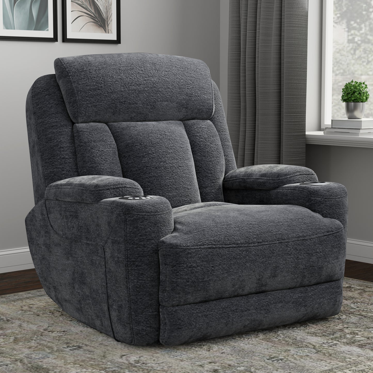 Parker Living Dalton - Lucky Charcoal Power Recliner