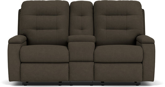 Kerrie Reclining Loveseat with Console