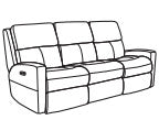 Catalina Power Reclining Sofa with Power Headrests