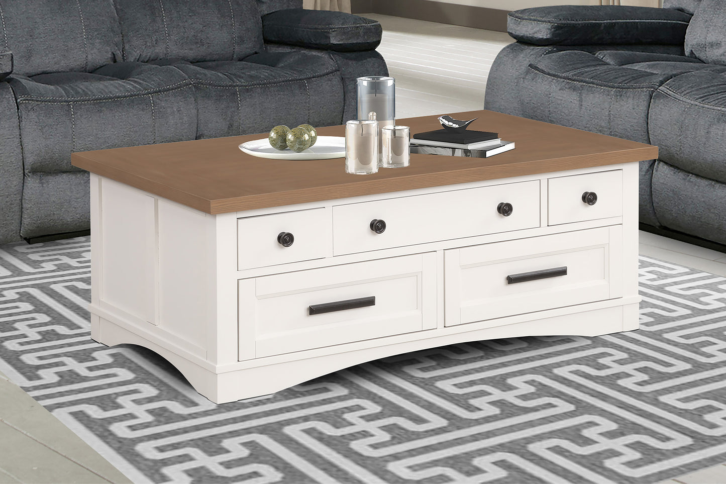 Parker House Americana Modern - Cotton Cocktail Table with Lift Top