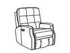 Devon Power Rocking Recliner with Power Headrest