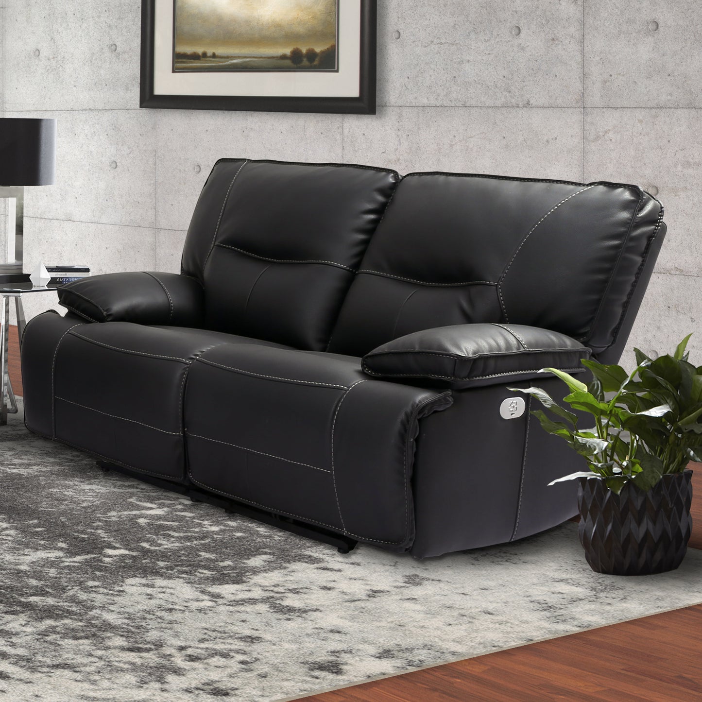 Parker Living Spartacus - Black Power Reclining Loveseat