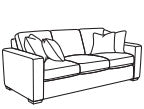 Collins Large Three-Cushion Sofa