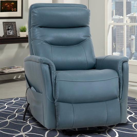 Parker Living Gemini - Softy Azure Power Lift Recliner with Articulating Headrest Two Pack