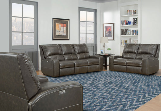 Parker Living Swift - Twilight Power Reclining Sofa Loveseat and Recliner