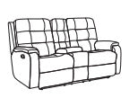 Arlo Reclining Loveseat with Console