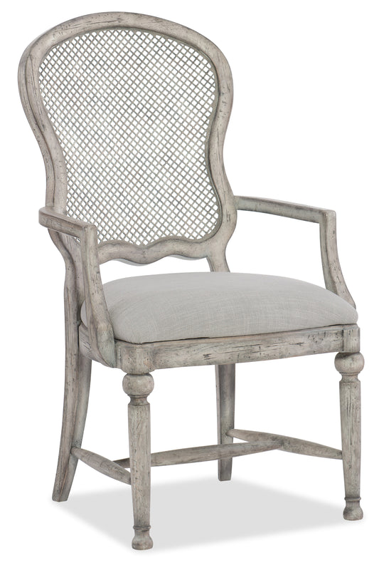 Boheme Gaston Metal Back Arm Chair