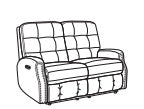 Devon Power Reclining Loveseat with Power Headrests