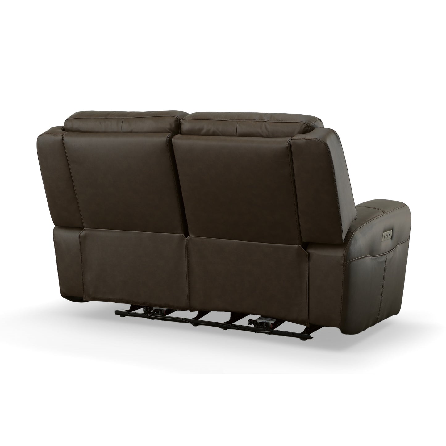 Barnett Power Reclining Loveseat with Power Headrests & Lumbar