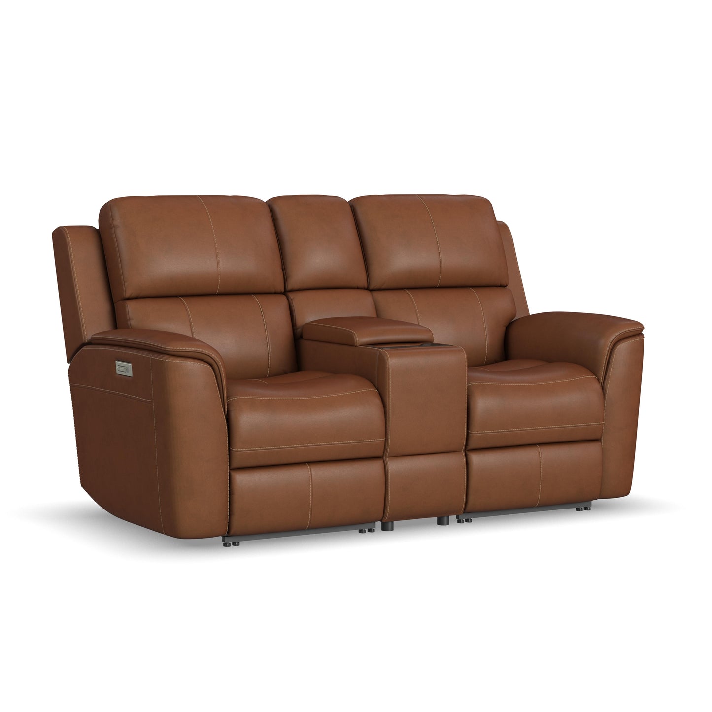 Henry Power Reclining Loveseat with Console & Power Headrests & Lumbar