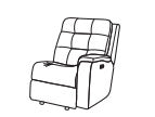 Arlo RAF Power Recliner with Power Headrest