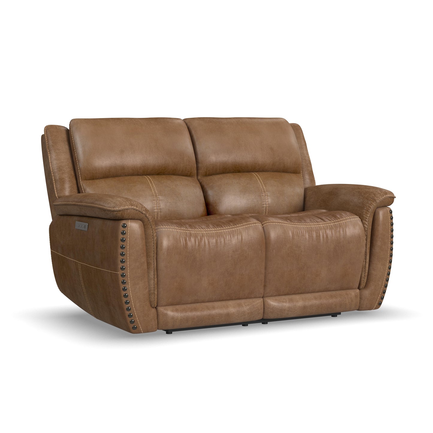 Beau Power Reclining Loveseat with Power Headrests