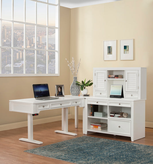 Parker House Boca Power Lift Desk with Credenza