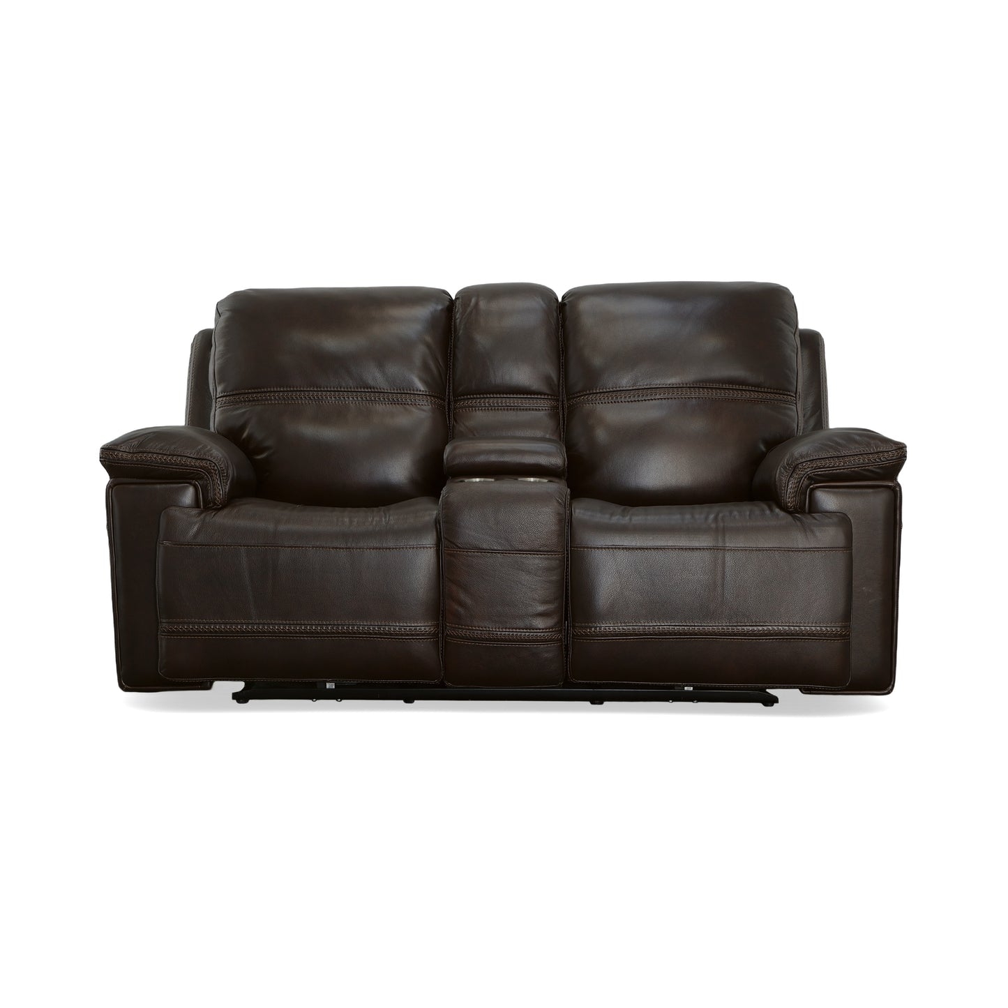 Fenwick Power Reclining Loveseat with Console & Power Headrests