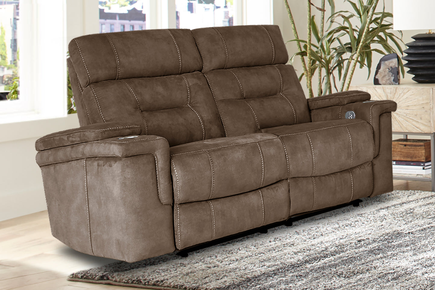 Parker Living Diesel Manual - Cobra Brown Reclining Loveseat