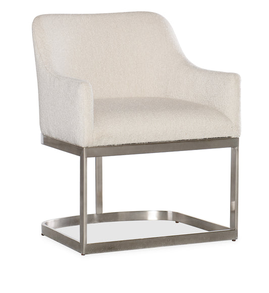 Modern Mood Upholstered Arm Chair with Metal Base