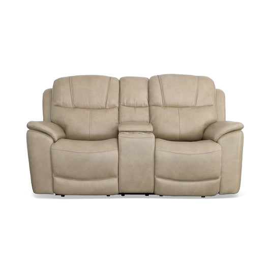 Crew Power Reclining Loveseat with Console & Power Headrests & Lumbar