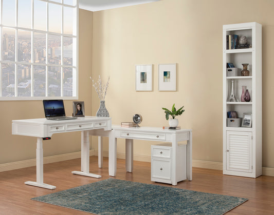 Parker House Boca Power Lift L Shape Desk with File and Bookcase