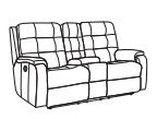 Arlo Power Reclining Loveseat with Console