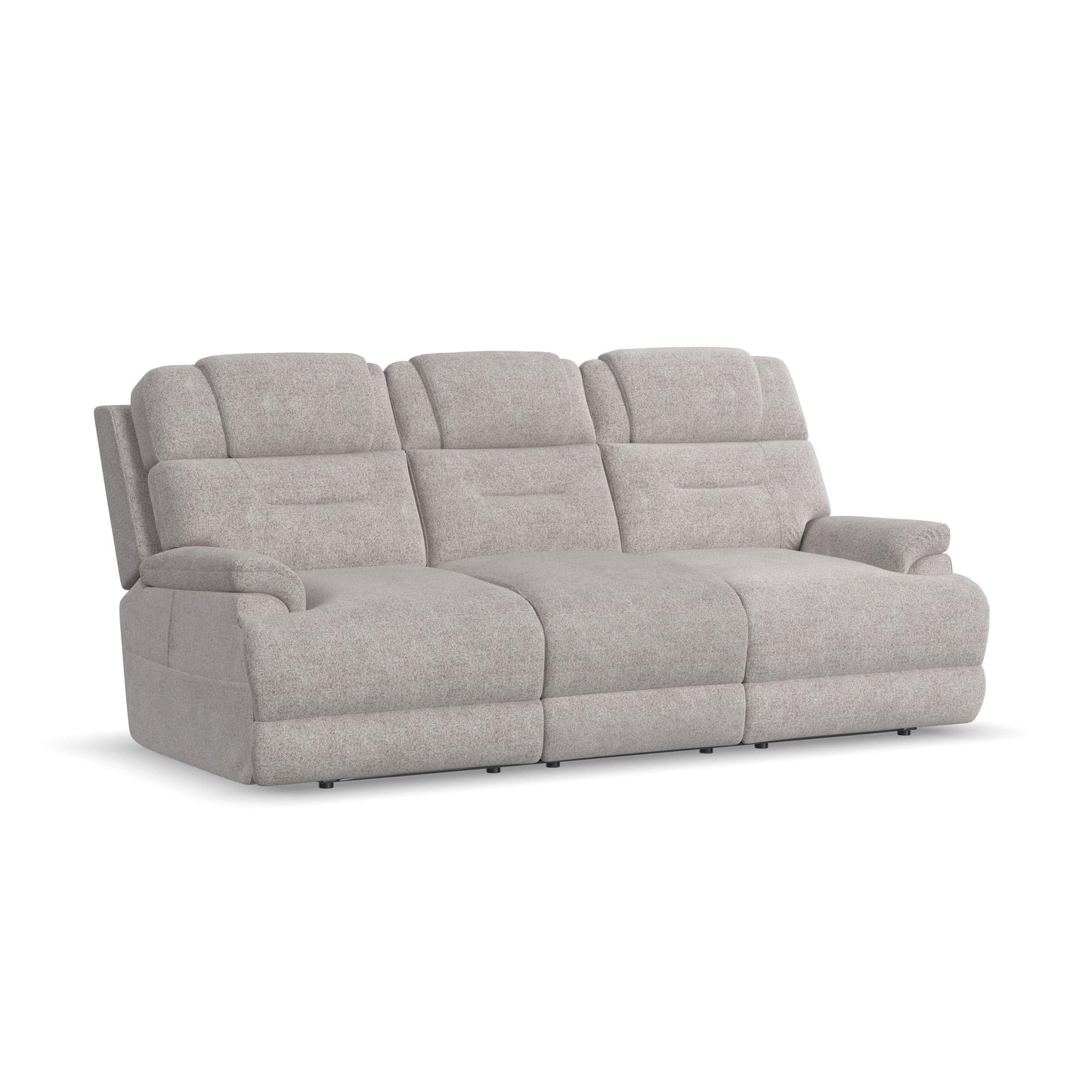 Zofa Power Reclining Sofa with Cnsl & Power Headrests/Lumbar/Heat/Mass