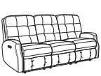 Devon Power Reclining Sofa with Power Headrests