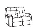 Arlo Power Reclining Loveseat with Power Headrests