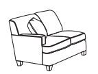 Dempsey LAF Loveseat