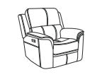 Henry Power Recliner with Power Headrest & Lumbar