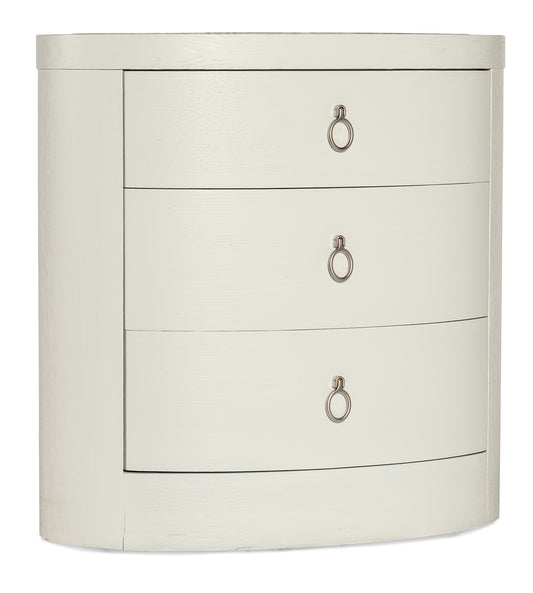 Serenity Wavecrest Oval Nightstand