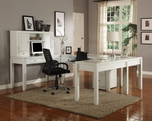 Parker House Boca U Shape Desk with Hutch and File