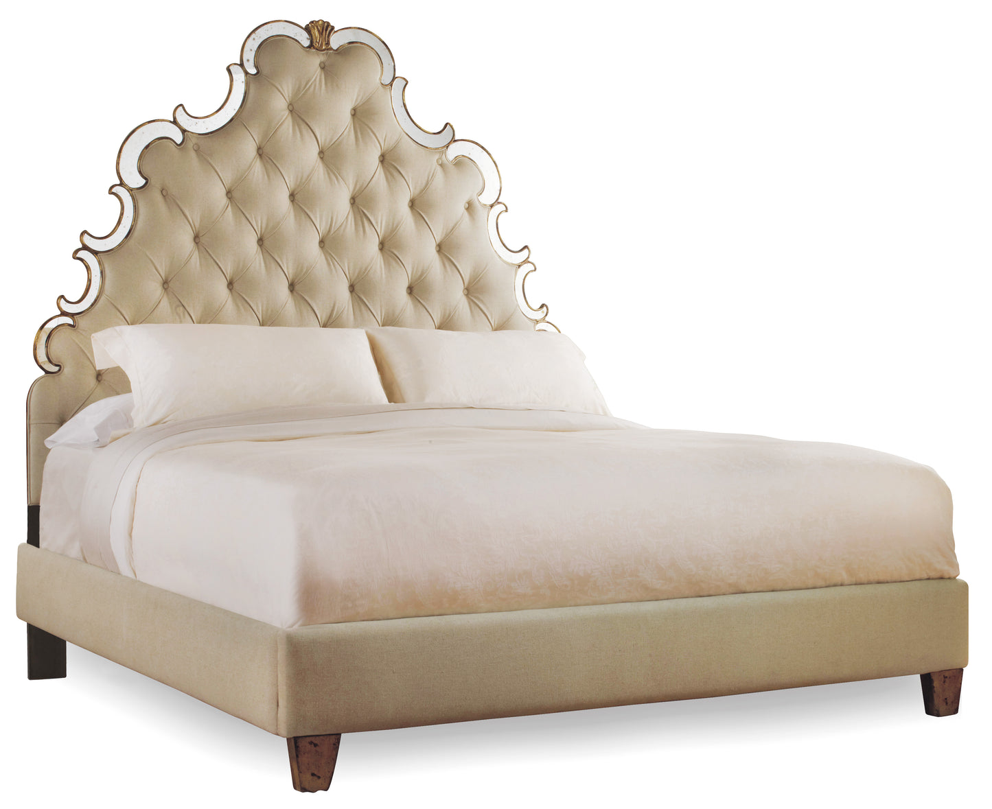 Sanctuary Queen Tufted Bed - Bling